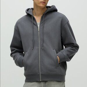 H&M Dark Grey Zip Up Hoodie XXL